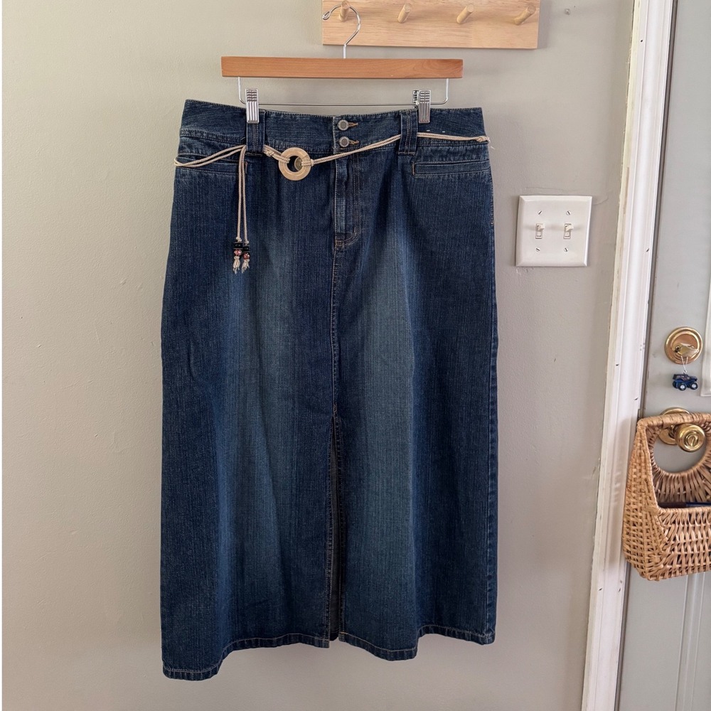 vintage faded glory denim skirt
